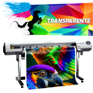 Impressão Digital em Vinil Transparente   4x0   